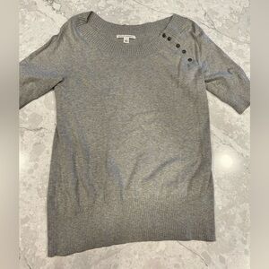 Banana Republic grey short sleeve sweater